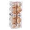 Christmas Baubles Copper Plastic 6 x 6 x 6 cm (20 Units)