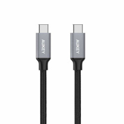 Cable USB C Aukey CB-CD5 Black Black/Grey 1 m