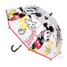 Umbrella Mickey Mouse Transparent Ø 71 cm Red