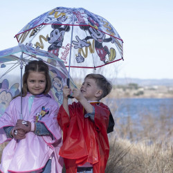 Umbrella Mickey Mouse Transparent Ø 71 cm Red