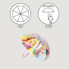 Umbrella Disney Princess Multicolour PoE Ø 71 cm 45 cm