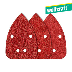 Sandpaper Wolfcraft 1756000 80/120/240 g (9,6 x 13,6 cm)