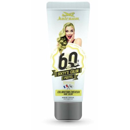 Semi-permanent Colourant Hairgum Sixty's Color Yellow Sunrise (60 ml)