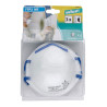 Protective Mask Wolfcraft 4836000 White polypropylene (3 Units)