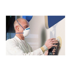 Protective Mask Wolfcraft 4836000 White polypropylene (3 Units)