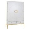 Cupboard DKD Home Decor White Golden Metal Poplar 120 x 50 x 175 cm