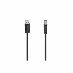 USB A to USB B Cable Hama 00200603 3 m Black