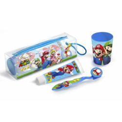 Travel Vanity Case Cartoon Super Mario Cuidado Dental Lote 4 Pieces