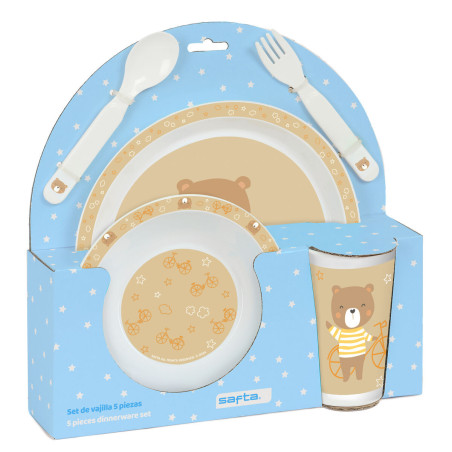 Children’s Dinner Set Safta Bear (5 Pieces)