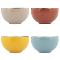 Bowl Quid Frappe Colorado Ceramic Multicolour (510 ml) (Pack 6x)