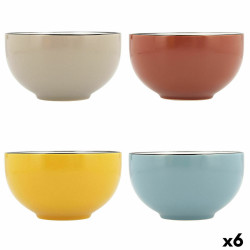 Bowl Quid Frappe Colorado Ceramic Multicolour (510 ml) (Pack 6x)