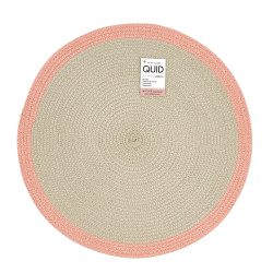 Place mat Quid Kaleido Pink Plastic 38 cm (12 Units)