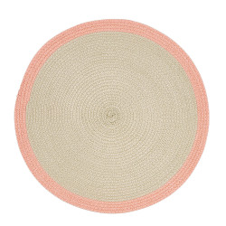 Place mat Quid Kaleido Pink Plastic 38 cm (12 Units)