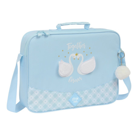 School Satchel Glow Lab Cisnes Light Blue 38 x 28 x 6 cm