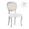 Chair Cover Eysa BRONX White 50 x 5 x 50 cm 2 Units