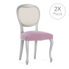 Chair Cover Eysa BRONX Pink 50 x 5 x 50 cm 2 Units