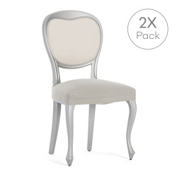 Chair Cover Eysa BRONX Linen 50 x 5 x 50 cm 2 Units