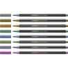 Set of Felt Tip Pens Stabilo Pen 68 Metallic 8 Pieces Multicolour