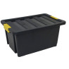 Storage Box with Lid Archivo 2000 Black 43 x 63 x 30 cm 55 L