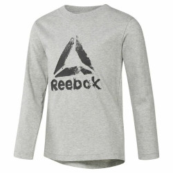 Children’s Long Sleeve T-Shirt Reebok Boys Training Essentials Light grey