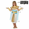 Costume for Children Th3 Party White Egyptian Woman (5 Pieces)