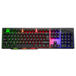 Keyboard Krux Solar Black Multicolour QWERTY