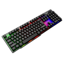 Keyboard Krux Solar Black Multicolour QWERTY