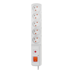 Power Socket - 5 sockets with Switch HSK Data F5 (5 m)