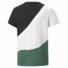 Children’s Short Sleeve T-Shirt Puma Power Cat B Green