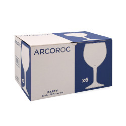 Set of cups Arcoroc Party 6 Units Transparent Glass 620 ml