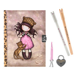 Diary with accessories Gorjuss Purrrrrfect love Leopard 25 x 25 x 2.8 cm