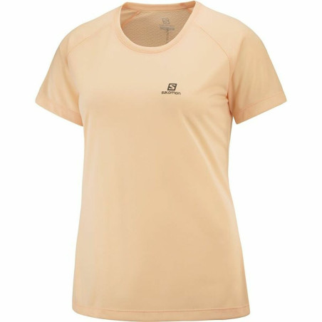 Women’s Short Sleeve T-Shirt Salomon Cross Rebel Yellow