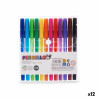 Set of Biros Multicolour (12 Units)