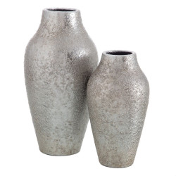 Vase Ceramic Silver 19 x 19 x 30 cm