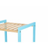 Bathroom Shelves 35 x 30 x 70 cm Blue Natural Bamboo Pine