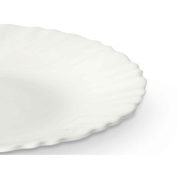 Dessert dish White Glass 19 x 2 x 19 cm (24 Units)