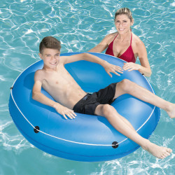 Inflatable Pool Float Bestway Ø 119 cm Blue Orange