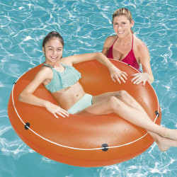 Inflatable Pool Float Bestway Ø 119 cm Blue Orange