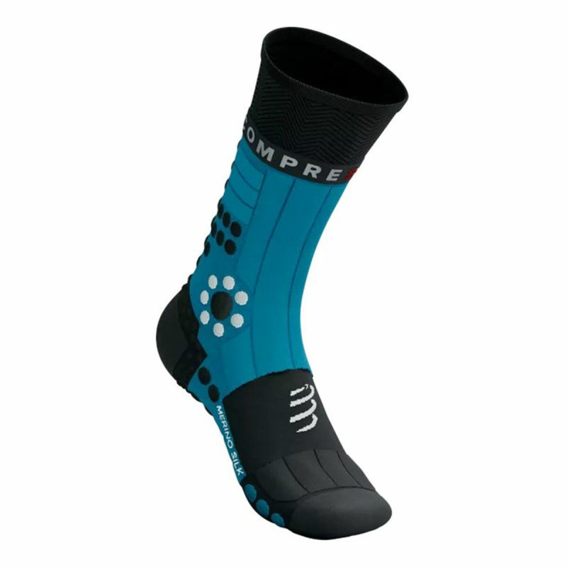 Sports Socks Compressport Pro Racing Black/Blue Black