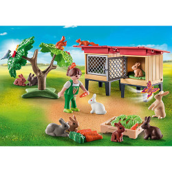 Playset Playmobil 71252 Country Rabbit Hutch 41 Pieces