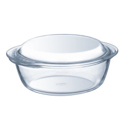 Casserole with lid Pyrex Essentials Transparent Glass