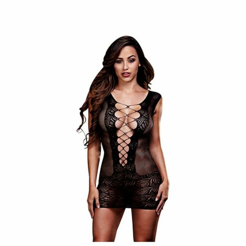 Ultra Corset Lace Up Cut Out Mini Dress One Size Baci Lingerie BW3130