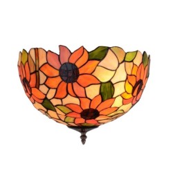 Ceiling Light Viro Diamond Amber Iron 60 W 30 x 25 x 30 cm