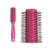 Round Brush Fuchsia Silicone Plastic (12 Units)