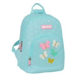 Rucksack Moos Butterflies Mini Light Blue 25 x 30 x 13 cm