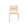 Dining Chair DKD Home Decor 46 x 46 x 77 cm Natural Silver Light brown Rattan