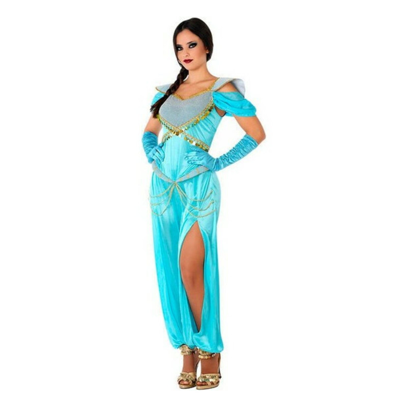 Costume for Adults Blue Arab Princess Fantasy (1 Piece)