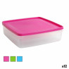 Lunch box Squared 24 x 24 x 7 cm (12 Units)