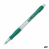 Pencil Lead Holder Pilot Super Grip Green 0,5 mm (12 Units)