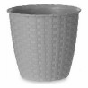 Plant pot Stefanplast Grey Plastic 14 x 13 x 14 cm (12 Units)